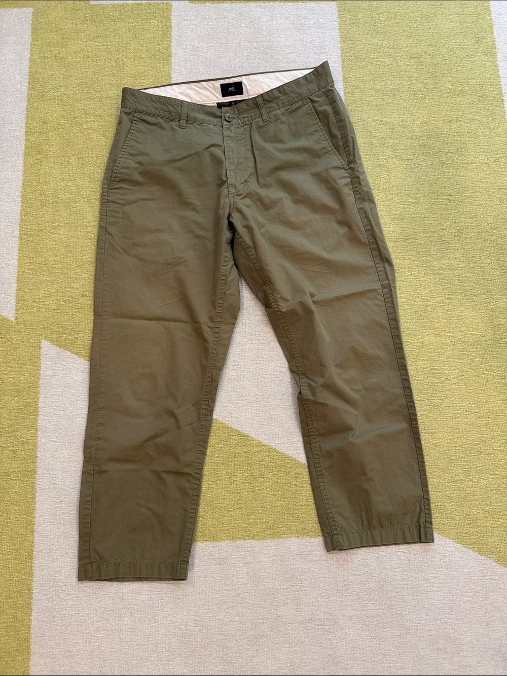Obey Straggler Olive Green Straight-Leg Chinos